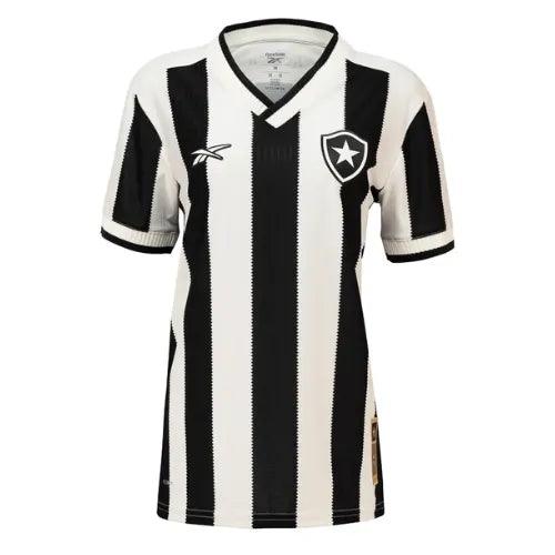 Camisa Botafogo Feminina Home 24/25 - Preta e Branca - JH ESPORTES - CAMISA DE TIMES