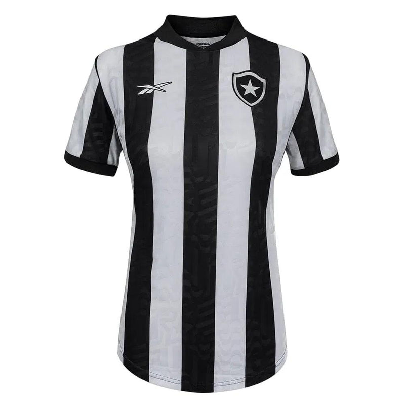 Camisa Botafogo Home 23/24 Feminina - Preta e Branca - JH ESPORTES - CAMISA DE TIMES