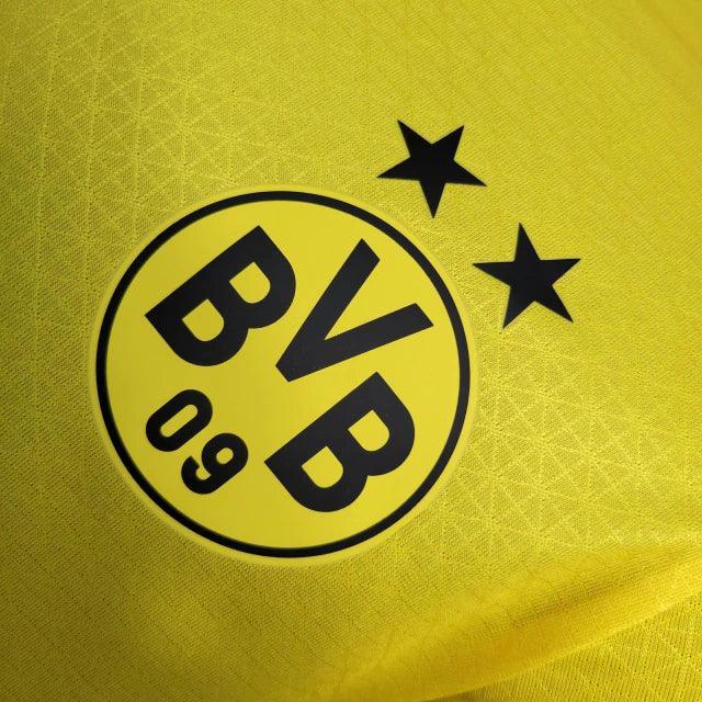 Camisa Borussia Dortmund Home 23/24 Jogador Puma Masculina - Amarelo e Preto - JH ESPORTES - CAMISA DE TIMES