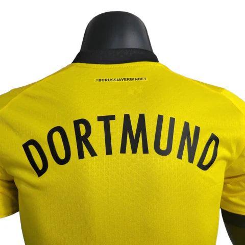 Camisa Borussia Dortmund Home 23/24 Jogador Puma Masculina - Amarelo e Preto - JH ESPORTES - CAMISA DE TIMES