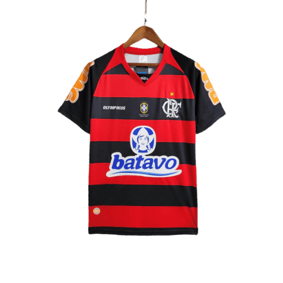 Camisa Retrô Flamengo Home I 2011 Olympikus Masculino Vermelho e Preto - JH ESPORTES - CAMISA DE TIMES