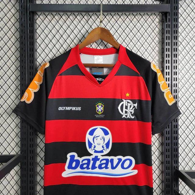 Camisa Retrô Flamengo Home I 2011 Olympikus Masculino Vermelho e Preto - JH ESPORTES - CAMISA DE TIMES