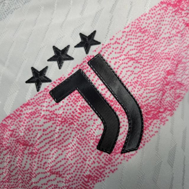 Camisa Juventus 23/24 Jogador Adidas Masculina - Branco e Rosa - JH ESPORTES - CAMISA DE TIMES