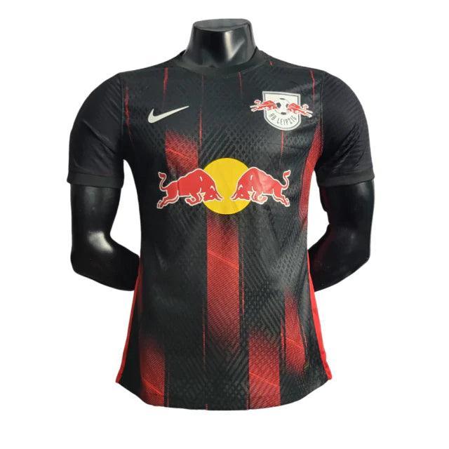 Camisa RB Leipzig 22/23 Nike Masculina Jogador - Preto e Vermelho - JH ESPORTES - CAMISA DE TIMES