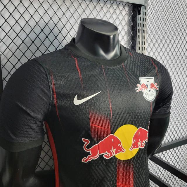 Camisa RB Leipzig 22/23 Nike Masculina Jogador - Preto e Vermelho - JH ESPORTES - CAMISA DE TIMES