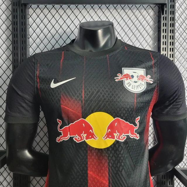 Camisa RB Leipzig 22/23 Nike Masculina Jogador - Preto e Vermelho - JH ESPORTES - CAMISA DE TIMES