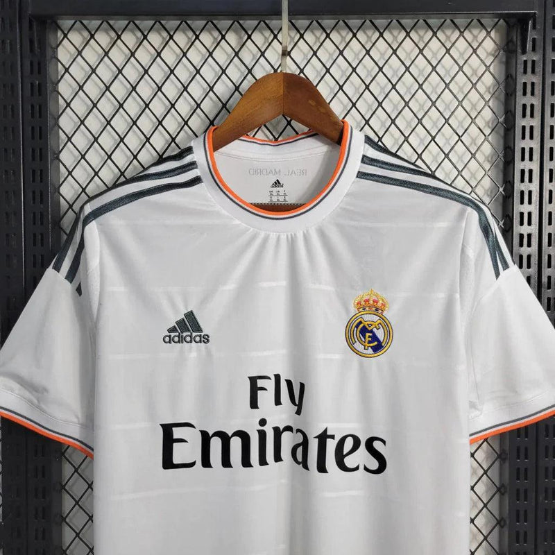 Camisa Retrô Real Madrid I Home Adidas 2013/14 Masculino Branco - JH ESPORTES - CAMISA DE TIMES