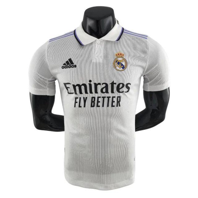 Camisa Real Madrid Home 22/23 Jogador Adidas Masculina - Branca - JH ESPORTES - CAMISA DE TIMES