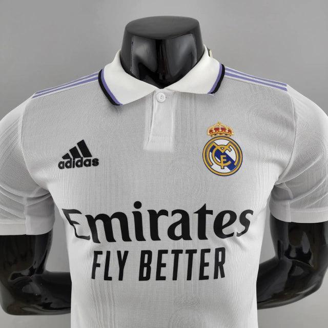 Camisa Real Madrid Home 22/23 Jogador Adidas Masculina - Branca - JH ESPORTES - CAMISA DE TIMES