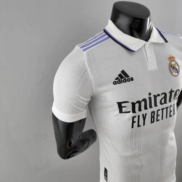 Camisa Real Madrid Home 22/23 Jogador Adidas Masculina - Branca - JH ESPORTES - CAMISA DE TIMES