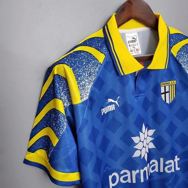 Camisa Retrô Parma Puma 1995/97 Masculino Azul e Amarelo - JH ESPORTES - CAMISA DE TIMES