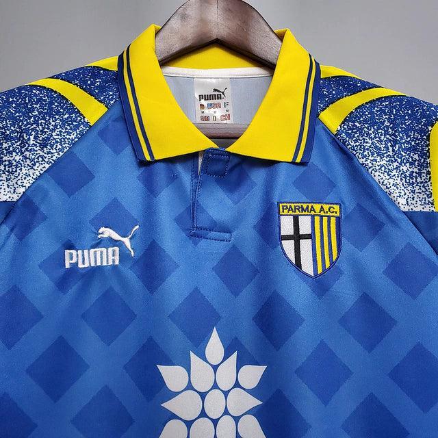 Camisa Retrô Parma Puma 1995/97 Masculino Azul e Amarelo - JH ESPORTES - CAMISA DE TIMES