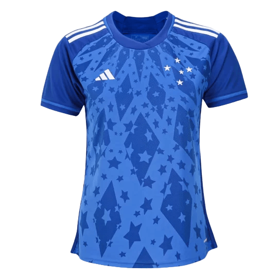 Camisa Cruzeiro Home Feminina 24/25 - Azul - JH ESPORTES - CAMISA DE TIMES