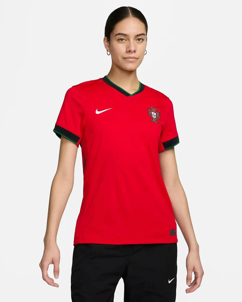 Camisa Portugal Feminina Home 2024 - Vermelha - JH ESPORTES - CAMISA DE TIMES