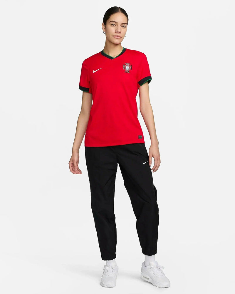 Camisa Portugal Feminina Home 2024 - Vermelha - JH ESPORTES - CAMISA DE TIMES