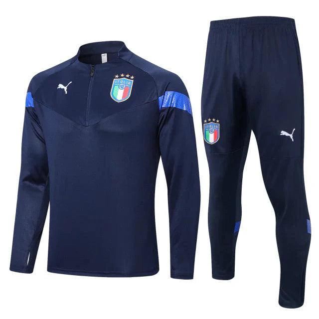 Conjunto Itália 23/24 Masculino Adidas - Azul - JH ESPORTES - CAMISA DE TIMES