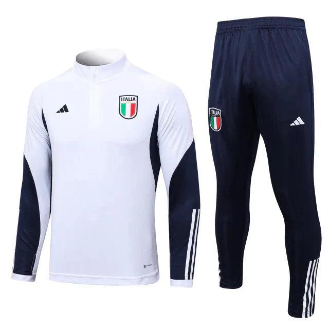 Conjunto De Treino Itália 2023/24 Masculino Adidas Branco - JH ESPORTES - CAMISA DE TIMES