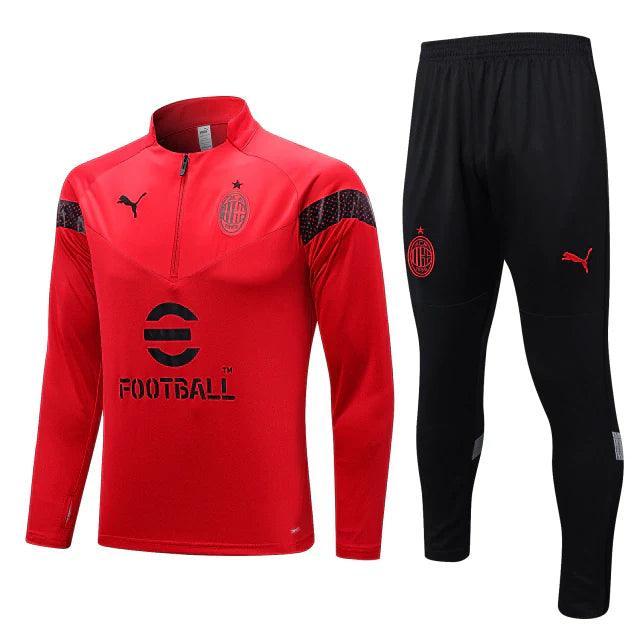 Conjunto Milan 23/24 Masculino Puma - Vermelho - JH ESPORTES - CAMISA DE TIMES