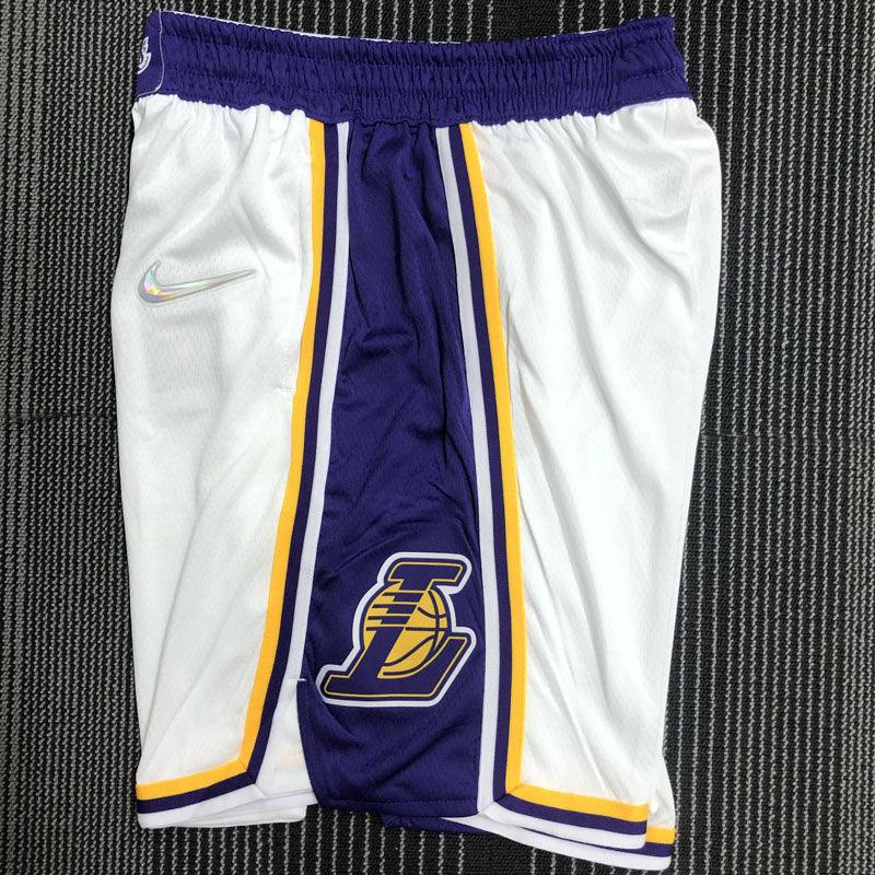 Short NBA Los Angeles Lakers Association Edição 75 anos 21/22 Branco - JH ESPORTES - CAMISA DE TIMES