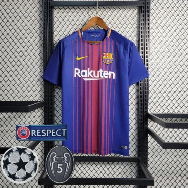 Camisa Retrô Barcelona I Home 2017/18 Nike Masculino Azul Grená - JH ESPORTES - CAMISA DE TIMES