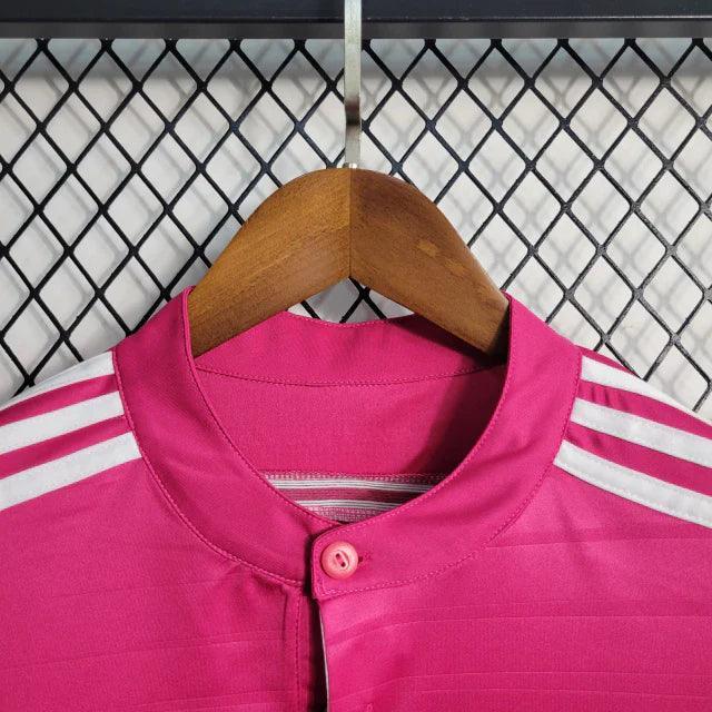 Camisa Retrô Real Madrid II Away Adidas 2014/15 Masculino Rosa - JH ESPORTES - CAMISA DE TIMES