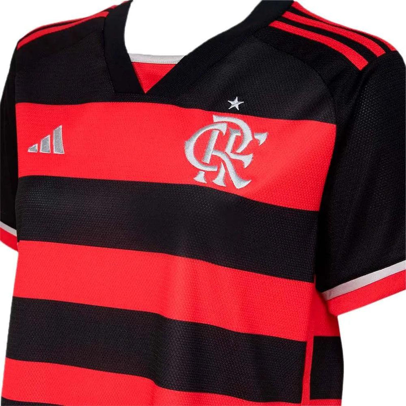 Camisa CRF Feminina Home 24/25 - Preta e Vermelha - JH ESPORTES - CAMISA DE TIMES