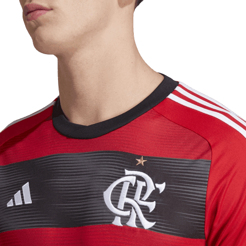 Camisa Flamengo Home 23/24 - Preta e Vermelha - JH ESPORTES - CAMISA DE TIMES