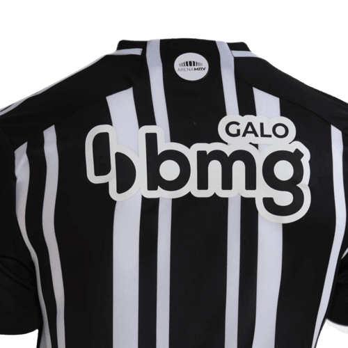 Camisa Atlético Mineiro Home 23/24 - Preta e Branca - JH ESPORTES - CAMISA DE TIMES