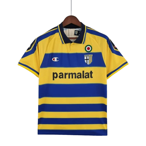 Camisa Retrô Parma I Champion 1999/00 Masculino Amarelo e Azul - JH ESPORTES - CAMISA DE TIMES