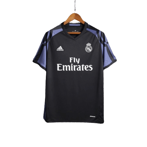 Camisa Retrô Real Madrid Adidas III Third 2016/17 Preto - JH ESPORTES - CAMISA DE TIMES