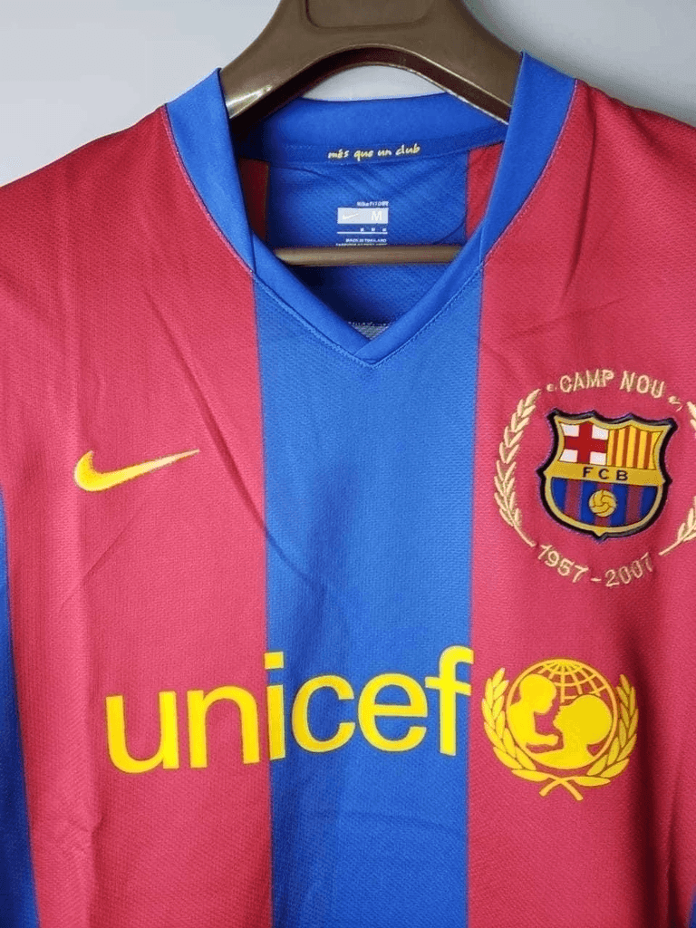 Camisa Barcelona Retrô 2006/2007 - Nike Azul Grená - JH ESPORTES - CAMISA DE TIMES