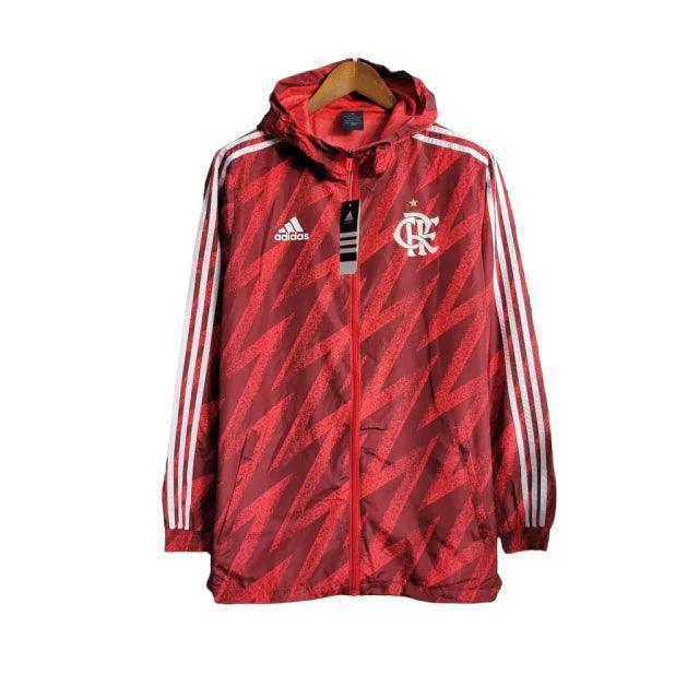 Jaqueta Corta-Vento Flamengo 23/24 Masculino Adidas - Vermelho - JH ESPORTES - CAMISA DE TIMES