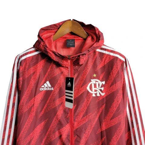 Jaqueta Corta-Vento Flamengo 23/24 Masculino Adidas - Vermelho - JH ESPORTES - CAMISA DE TIMES