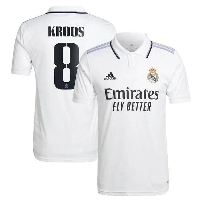 Camisa Real Madrid 22/23 - Adidas Torcedor Masculina KROSS Nº8 - JH ESPORTES - CAMISA DE TIMES