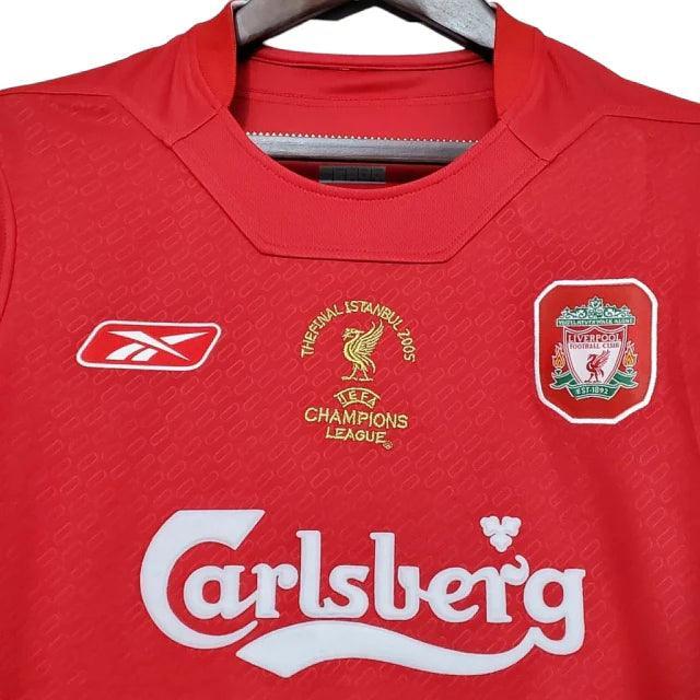 Camisa Liverpool Retrô 2005 Vermelha - Reebok - JH ESPORTES - CAMISA DE TIMES