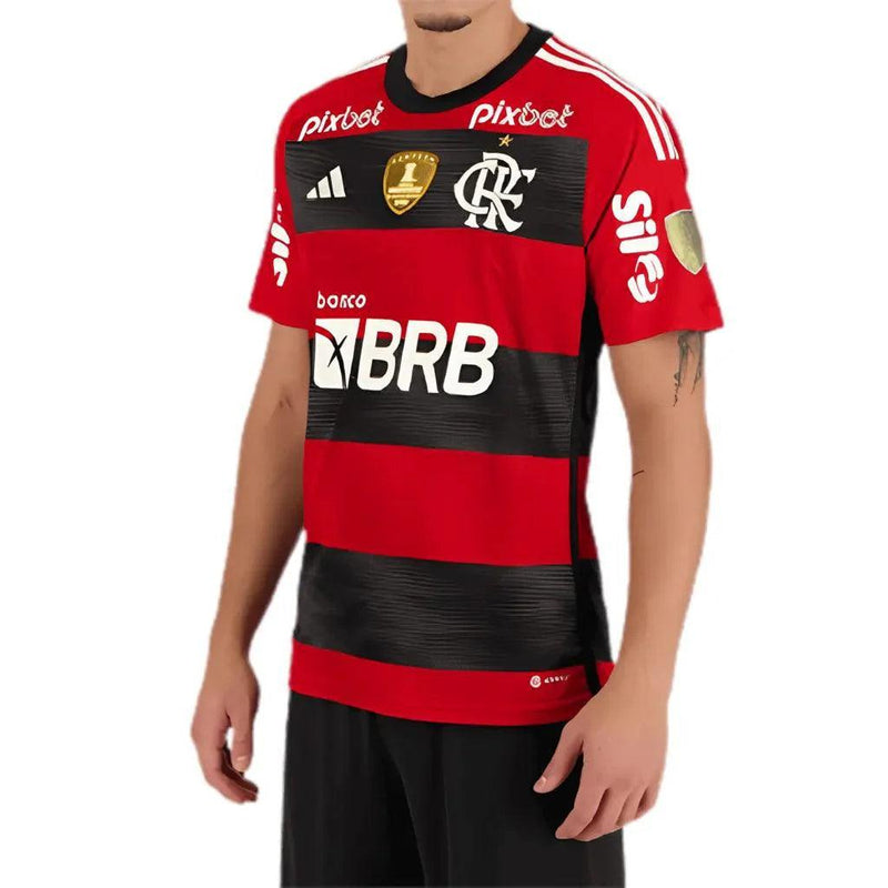 Camisa Flamengo Home 23/24 - Preta e Vermelha - JH ESPORTES - CAMISA DE TIMES