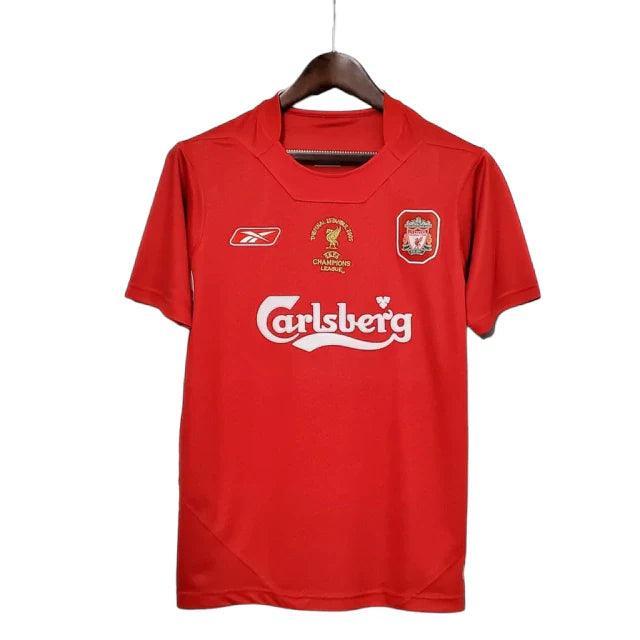 Camisa Liverpool Retrô 2005 Vermelha - Reebok - JH ESPORTES - CAMISA DE TIMES