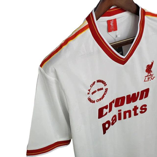 Camisa Liverpool Retrô 1985/1986 Branca - JH ESPORTES - CAMISA DE TIMES