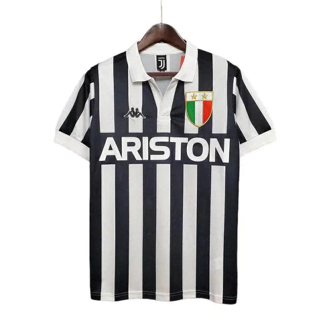 Camisa Juventus Retrô 1984/1985 Preta e Branca - Kappa - JH ESPORTES - CAMISA DE TIMES