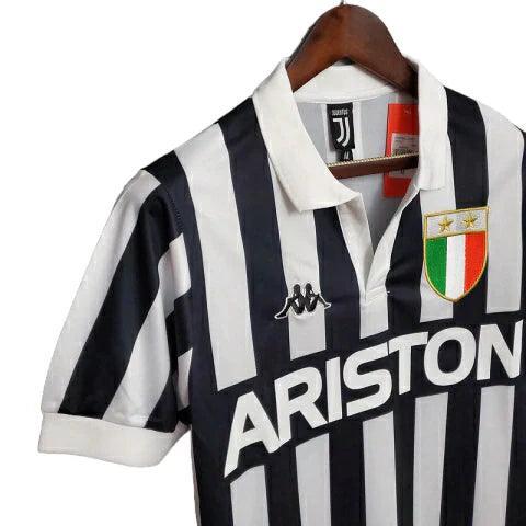 Camisa Juventus Retrô 1984/1985 Preta e Branca - Kappa - JH ESPORTES - CAMISA DE TIMES