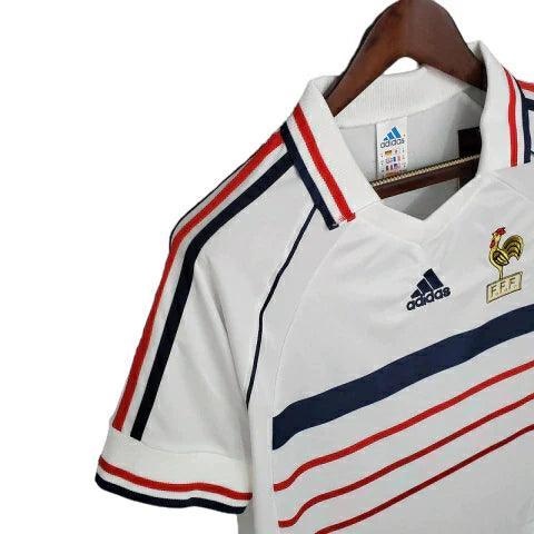 Camisa Retrô França II Away 1998/99 Masculino Branco - JH ESPORTES - CAMISA DE TIMES