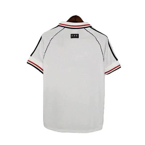 Camisa Retrô França II Away 1998/99 Masculino Branco - JH ESPORTES - CAMISA DE TIMES