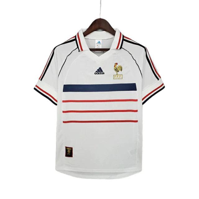 Camisa Retrô França II Away 1998/99 Masculino Branco - JH ESPORTES - CAMISA DE TIMES