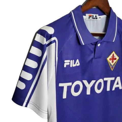 Camisa Retrô Fiorentina Fila 1999/2000 Masculino Roxa e Branca - JH ESPORTES - CAMISA DE TIMES