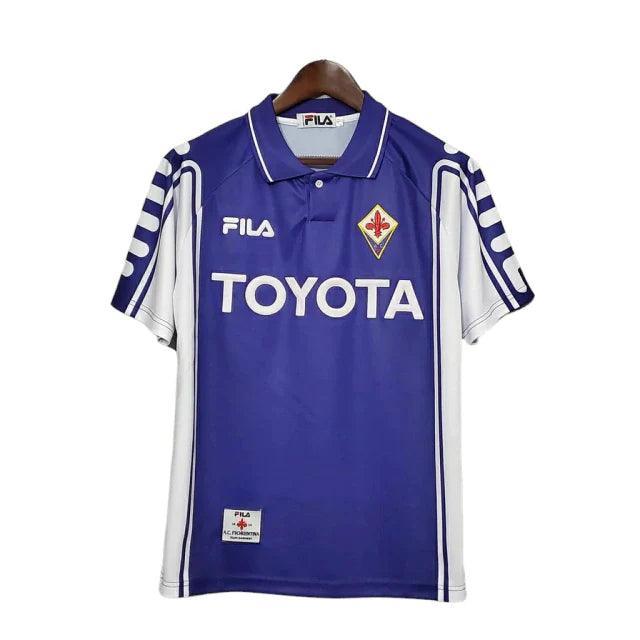 Camisa Retrô Fiorentina Fila 1999/2000 Masculino Roxa e Branca - JH ESPORTES - CAMISA DE TIMES