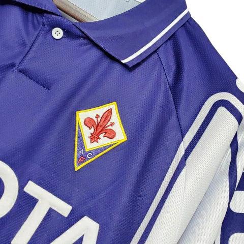 Camisa Retrô Fiorentina Fila 1999/2000 Masculino Roxa e Branca - JH ESPORTES - CAMISA DE TIMES