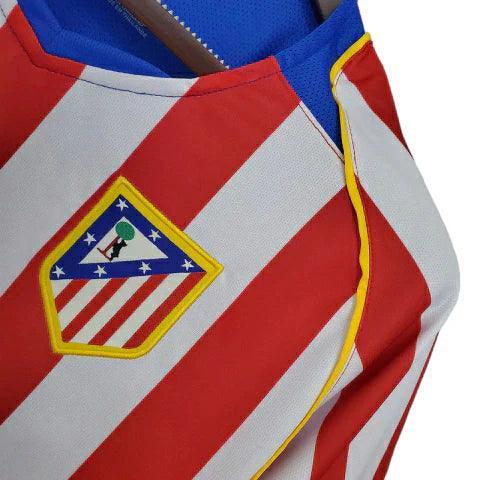 Camisa Atlético de Madrid Retrô 2004/2005 Vermelha e Branca - Nike - JH ESPORTES - CAMISA DE TIMES