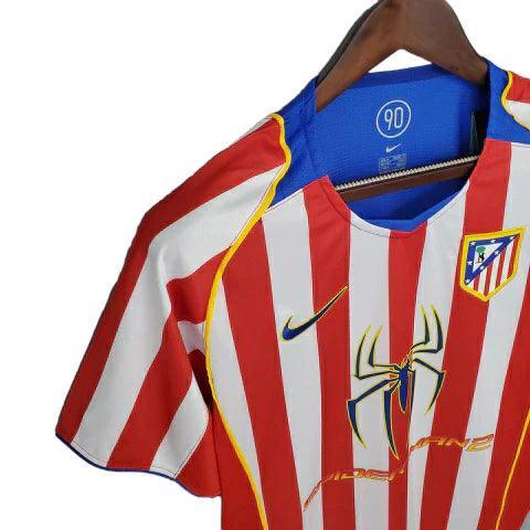 Camisa Atlético de Madrid Retrô 2004/2005 Vermelha e Branca - Nike - JH ESPORTES - CAMISA DE TIMES