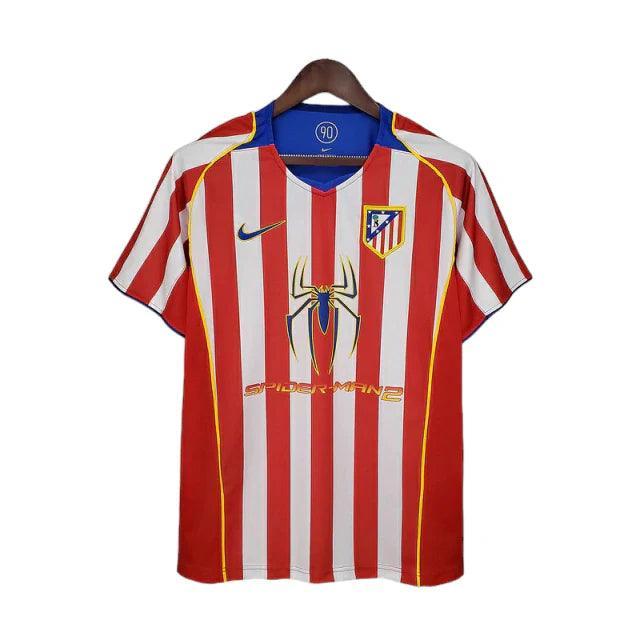 Camisa Atlético de Madrid Retrô 2004/2005 Vermelha e Branca - Nike - JH ESPORTES - CAMISA DE TIMES