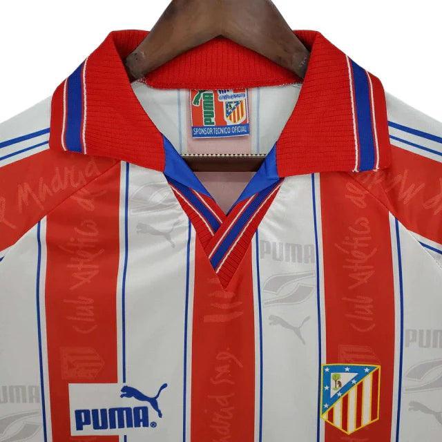 Camisa Atlético de Madrid Retrô 1996/1997 Branca e Vermelha - Puma - JH ESPORTES - CAMISA DE TIMES